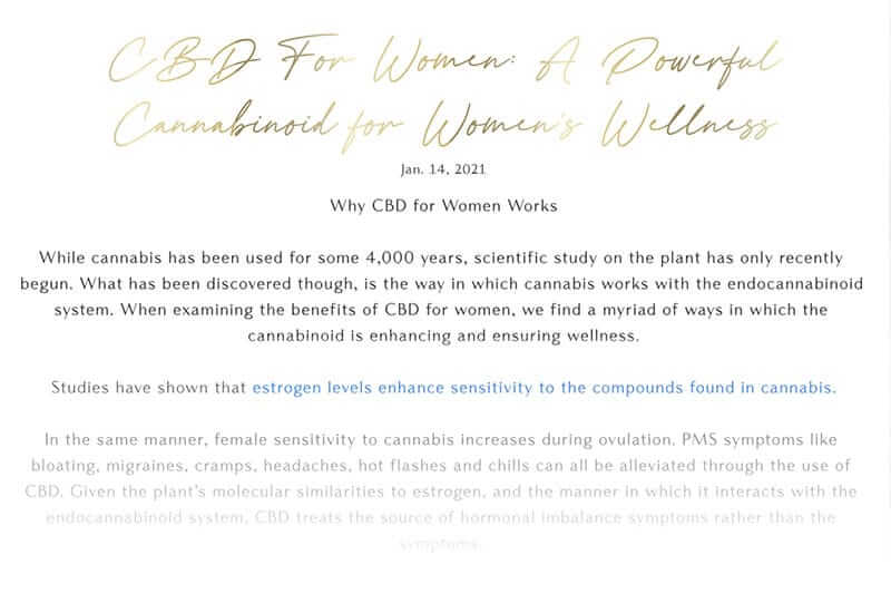 cbd for women by dr sherry with c4 healthlabs feature