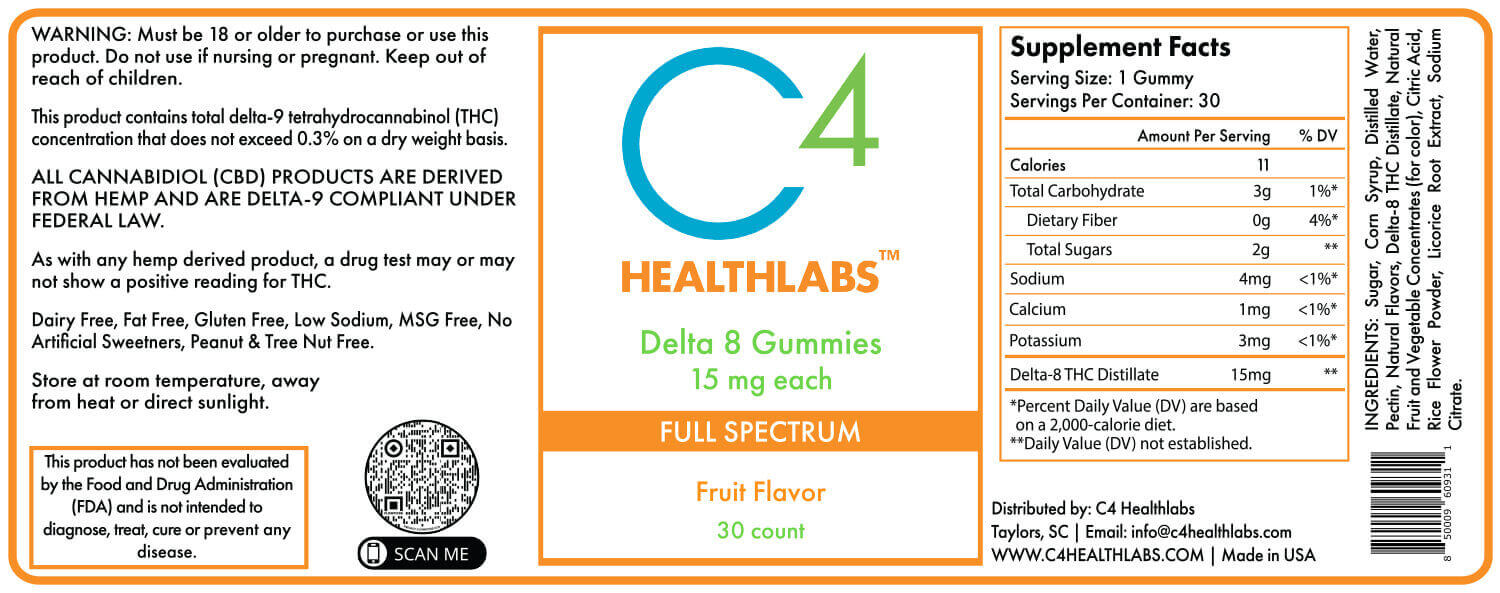Delta 8 THC Gummies – 15 MG 2 delta 8 thc gummies